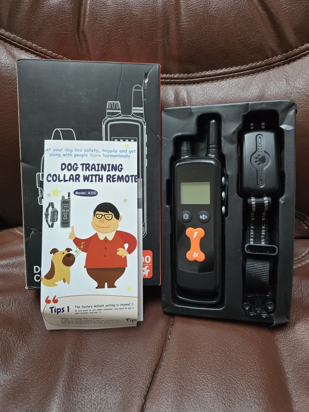 Dog Training Collar Model X100 - Black